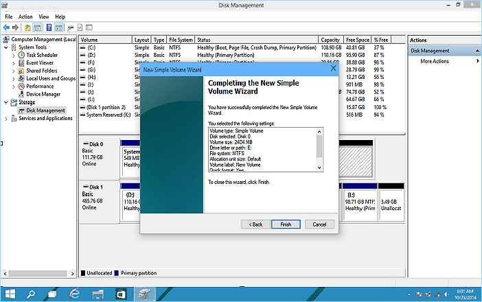 مرحله 6 Windows 10 Disk Management