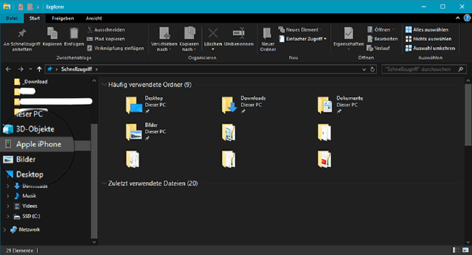 عکس های آیفون را با استفاده از Windows Explorer به کامپیوترانتقال دهید : گام اول
