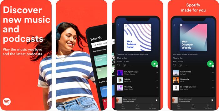 Spotify یک اپلیکیشن آیفون