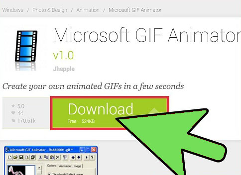 تبدیل فیلم به گیف با نرم افزار Microsoft GIF Animator 