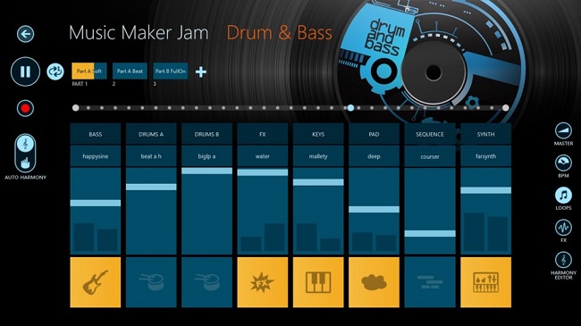 نرم افزار ویرایش صدا آیفون Music Maker JAM