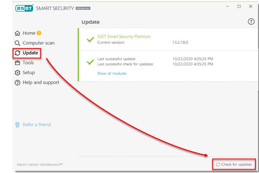 بروی گزینه بروز رسانی (update)آنتی ویروس ;gd; ;kdn