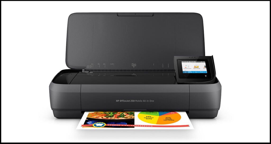 HP Officejet 250 All-In-One Portable Printer with Wireless & Mobile Printing (CZ992A)، بهترین پرینتر HP.